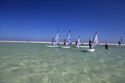 Risco del Paso Beach - Fuerteventura. Windsurf lesson.